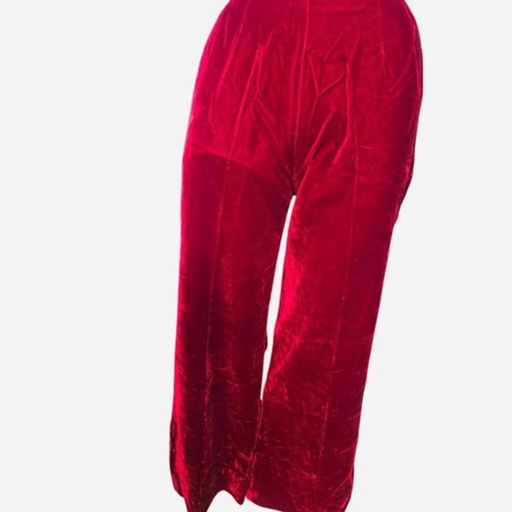 TRUE VINTAGE‎ RED VELVET PANTS